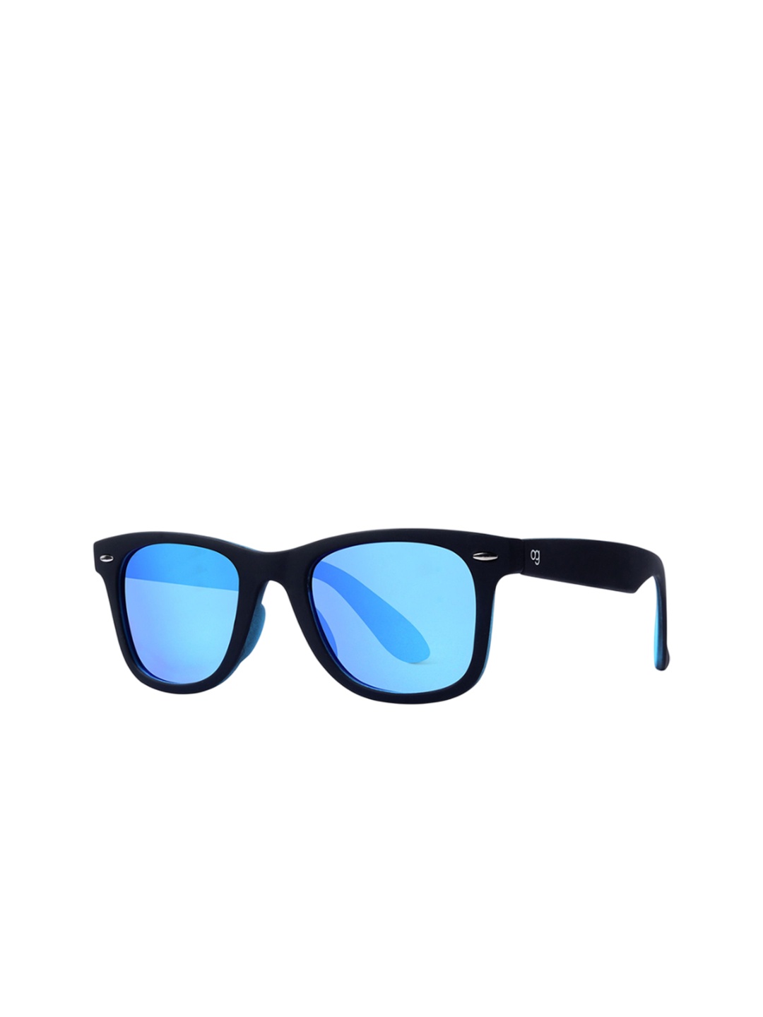 

Woggles Unisex Round Sunglasses with UV Protected Lens, Blue