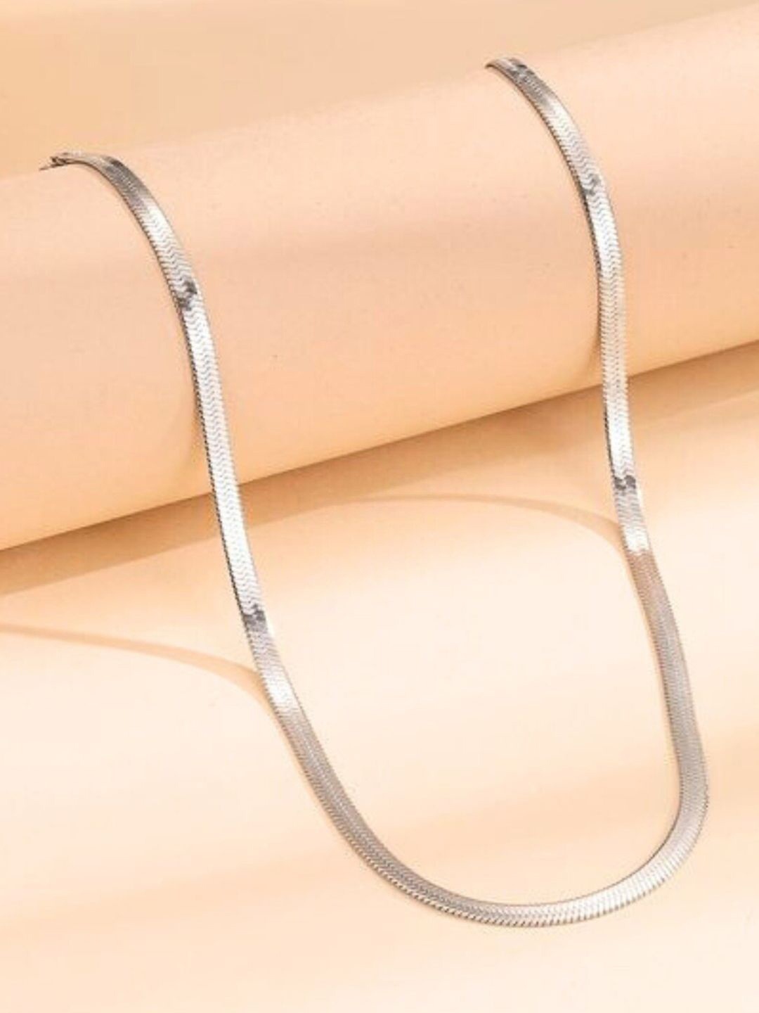 

DressBerry Silver-Plated Snake Anti Tarnish Chain