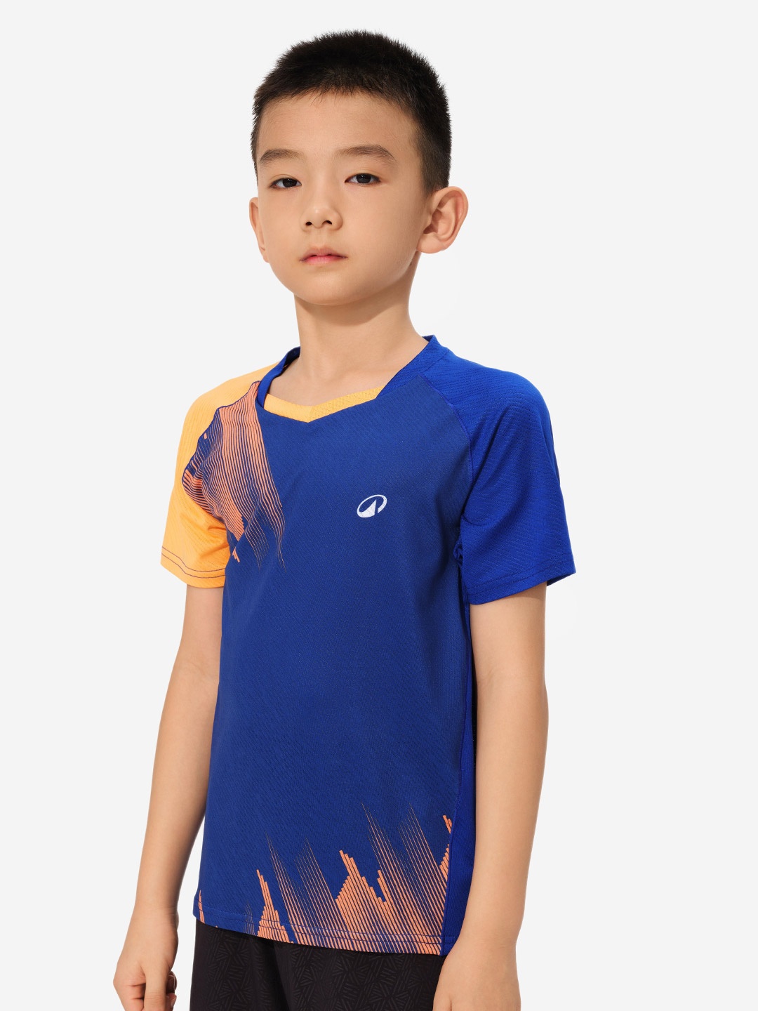 

PERFLY By Decathlon LITE Badminton T-shirt 560 Junior Apricot, Blue