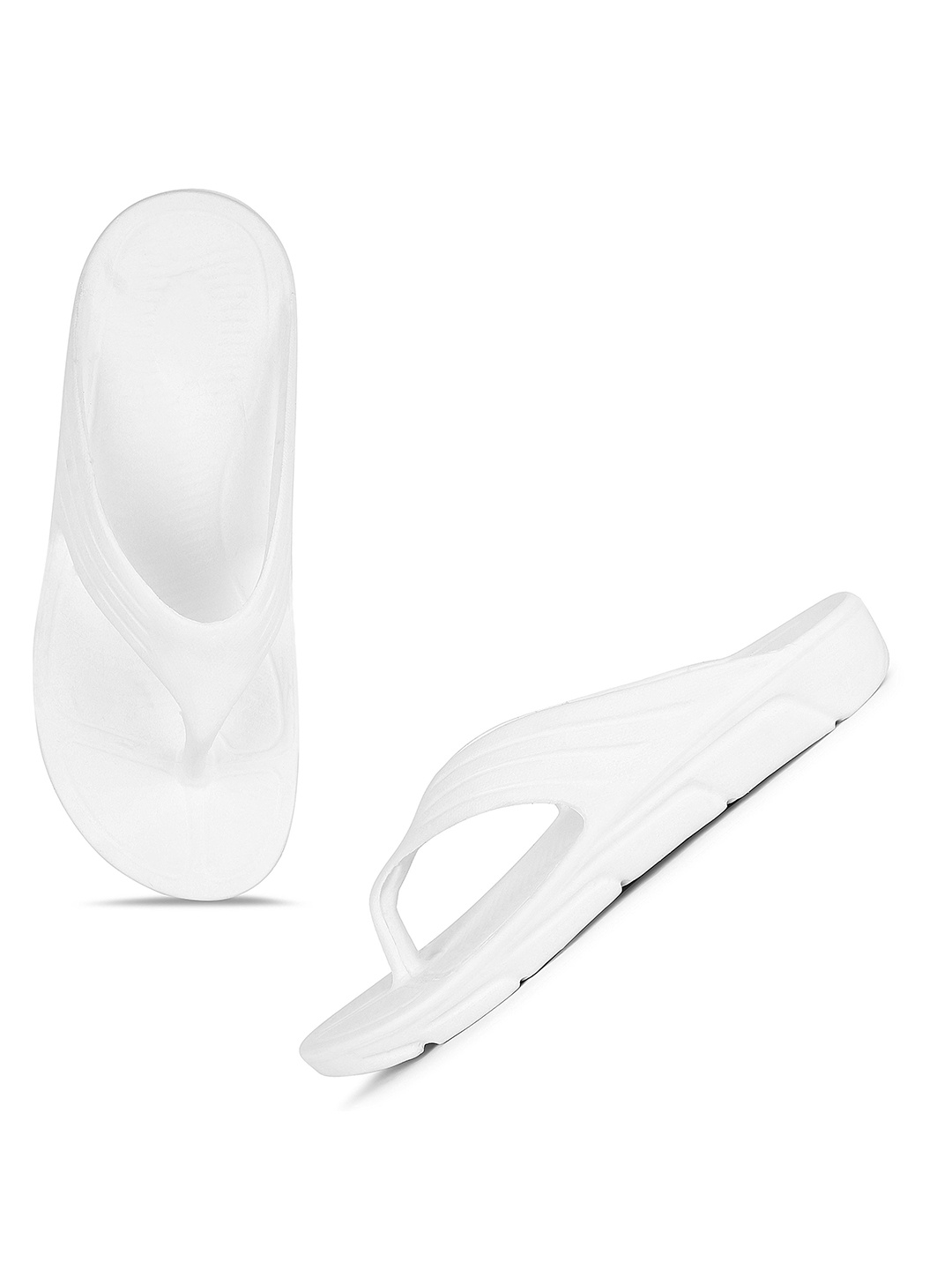 

DRACKFOOT Men Thong Flip-Flops, White