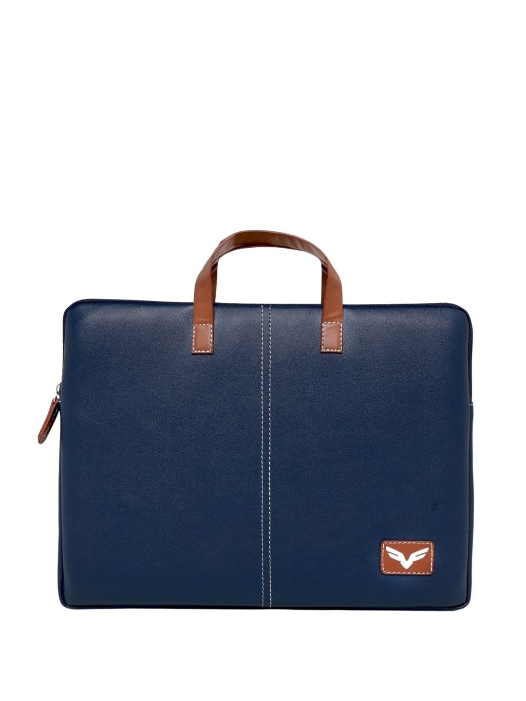 

FABCO Men PU Laptop Bag, Navy blue