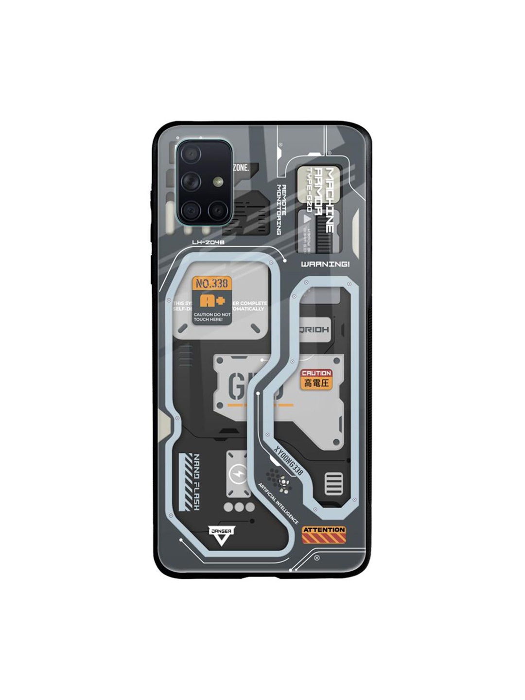 

QRIOH Typography Printed Samsung Galaxy A71 Back Case Mobile Accessories, Grey
