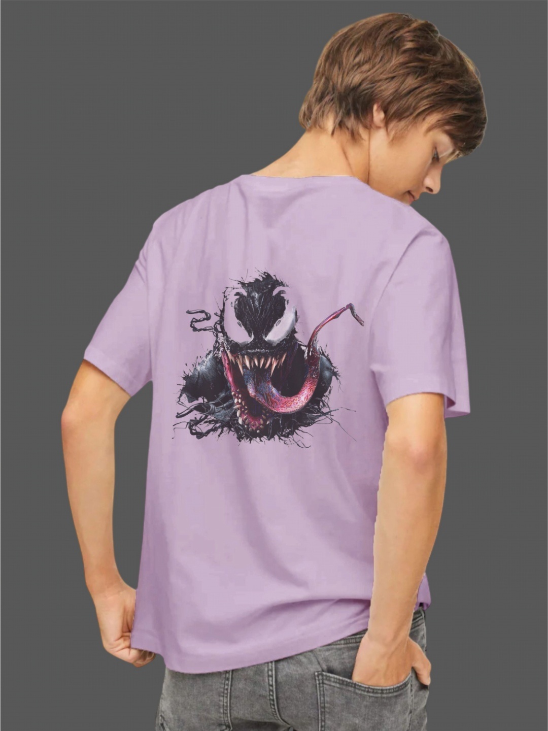

Uniplanet store Boys Typography Printed Pockets T-shirt, Purple