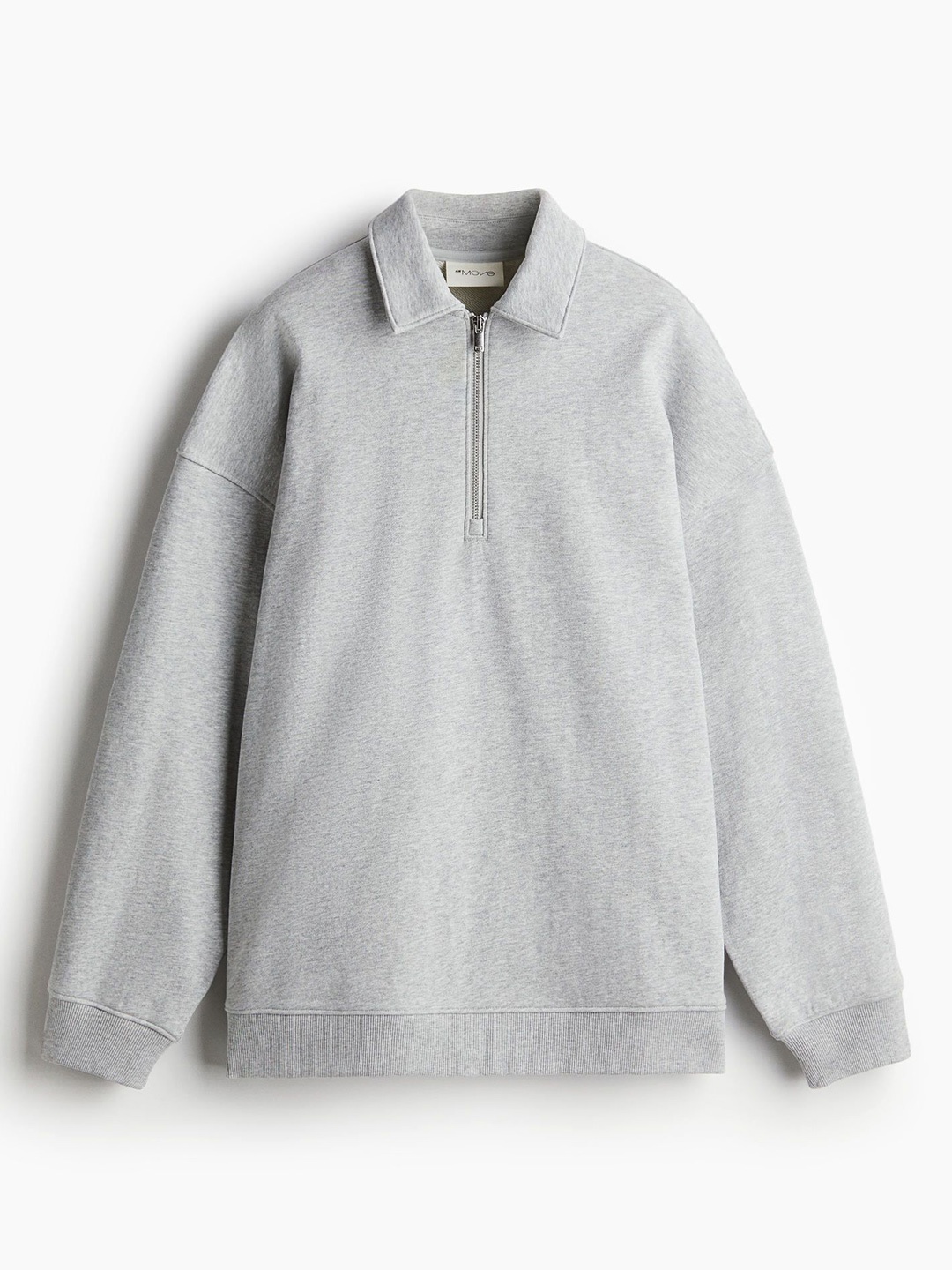 

H&M Collared Sports Sweatshirt, Grey