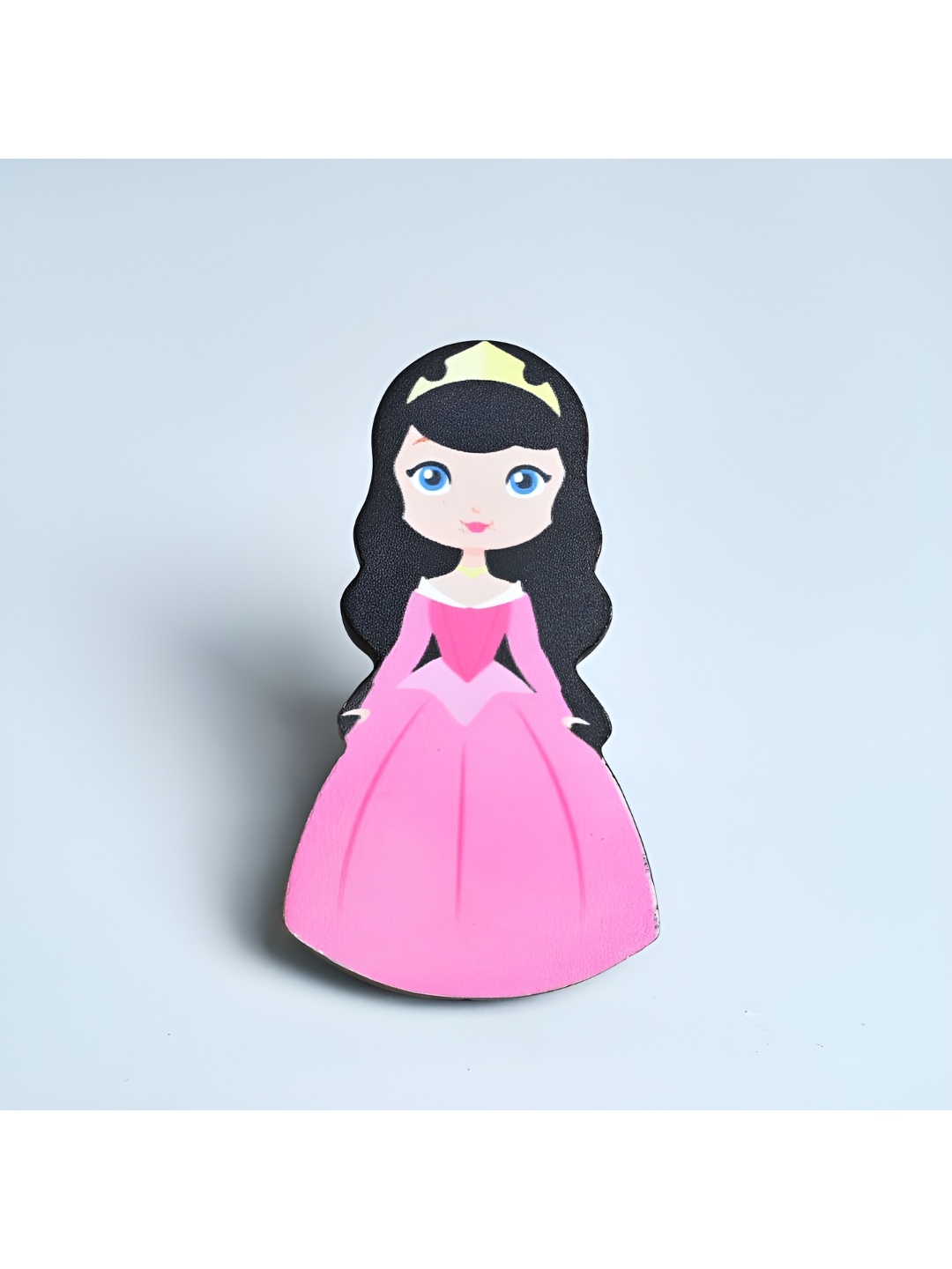 

Pinch of Pretty Black & Pink Princess Printed Wooden Knob