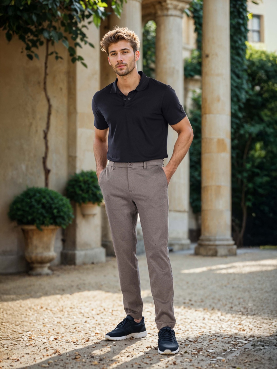 

Celio Men Easy Wash Trousers, Beige