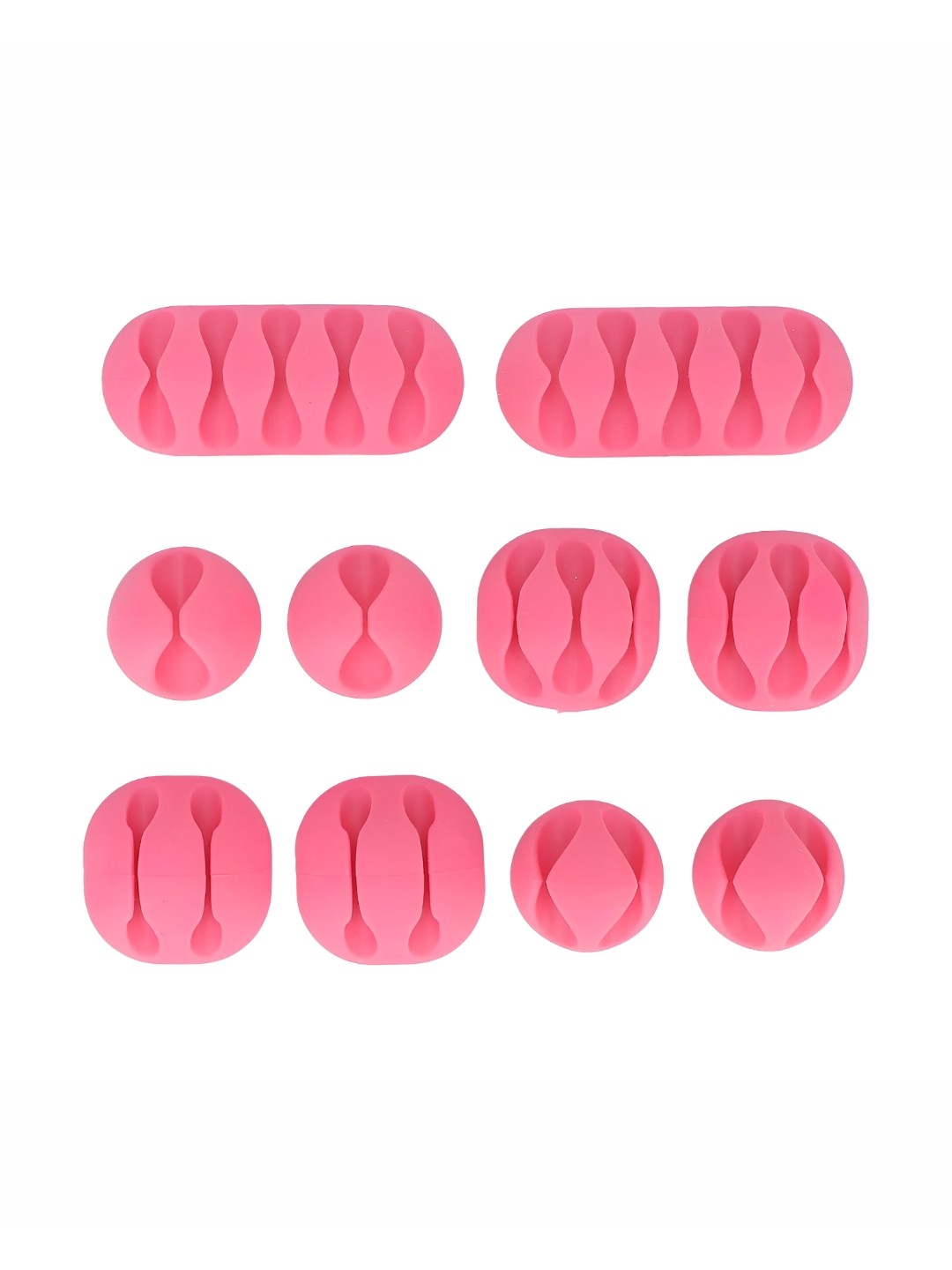 

We3 Pink 10 Pieces Wire Organizer Cable Clips