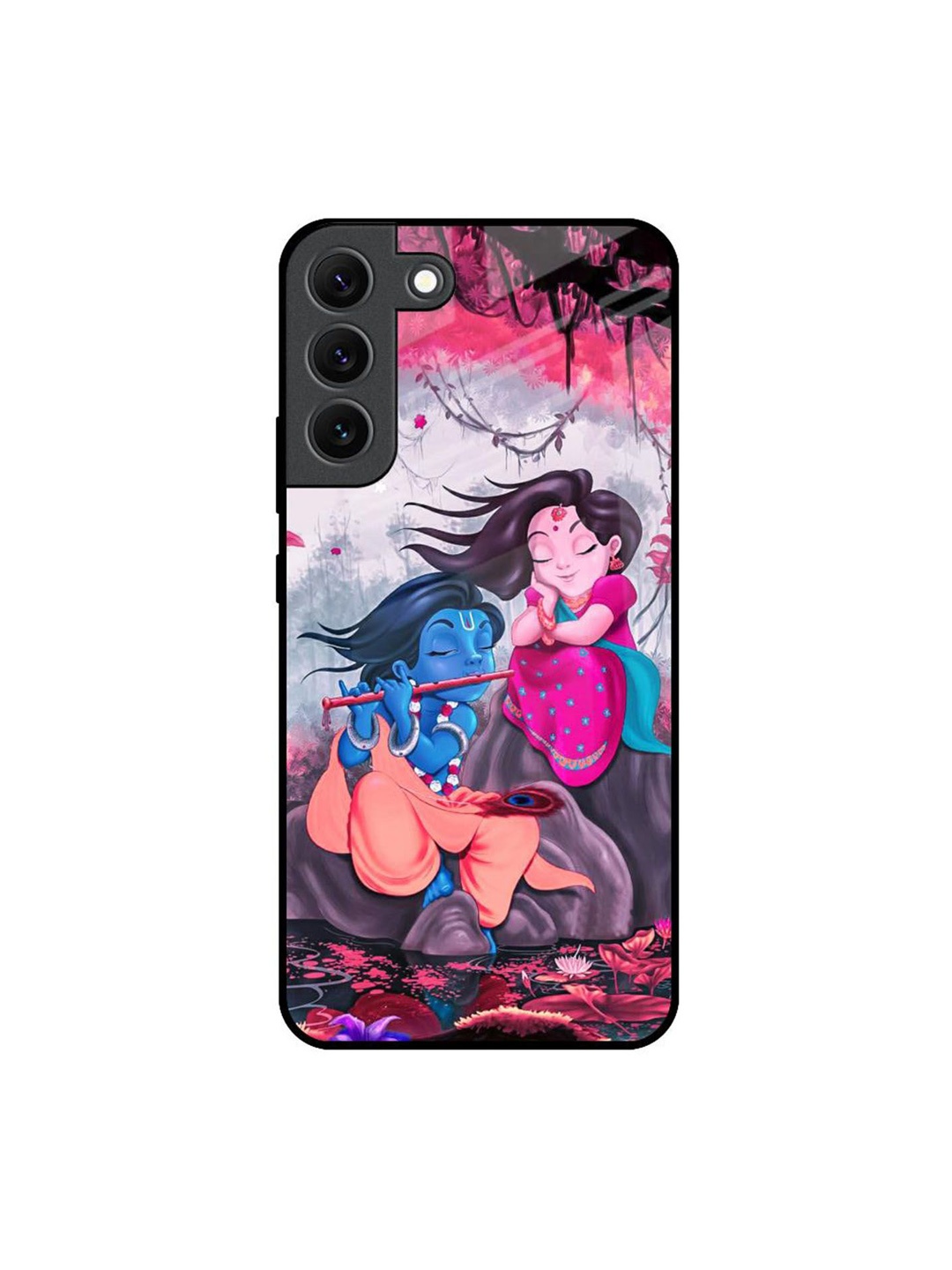 

QRIOH Quirky Printed Samsung Galaxy S22 Back Case Mobile Accessories, Pink