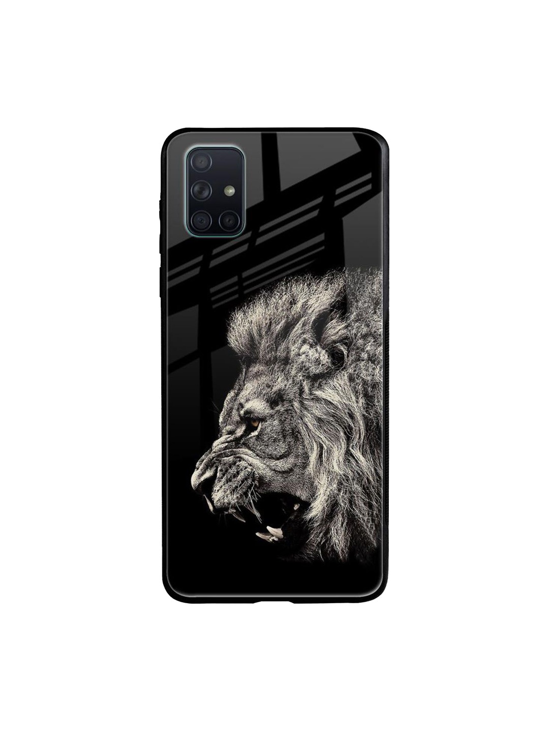 

QRIOH Quirky Printed Samsung Galaxy A71 Back Case Mobile Accessories, Black