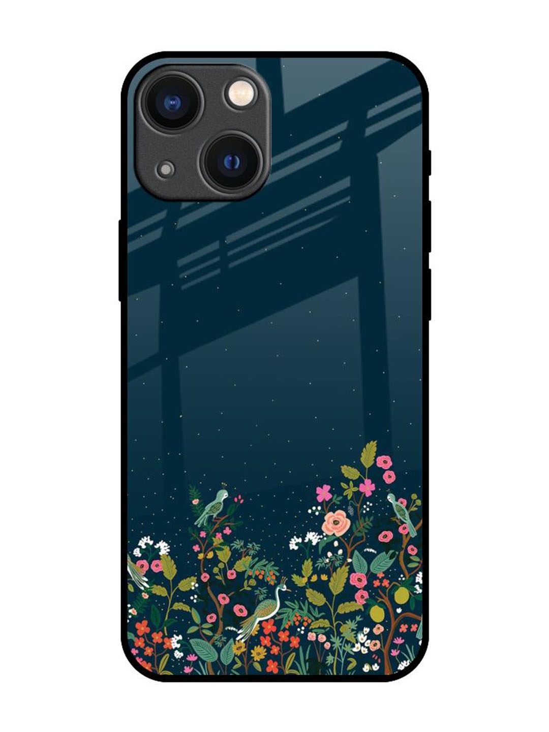 

QRIOH Floral Printed iPhone 14 Plus Back Case Mobile Accessories, Green