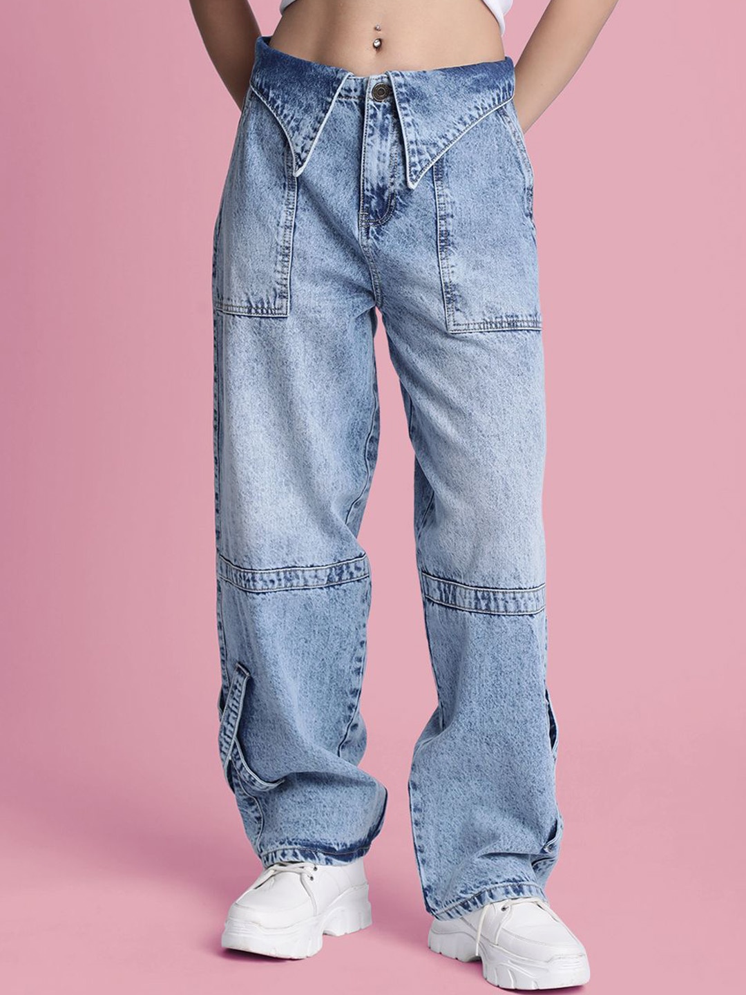 

Bene Kleed Women High-Rise Light Fade Jeans, Blue