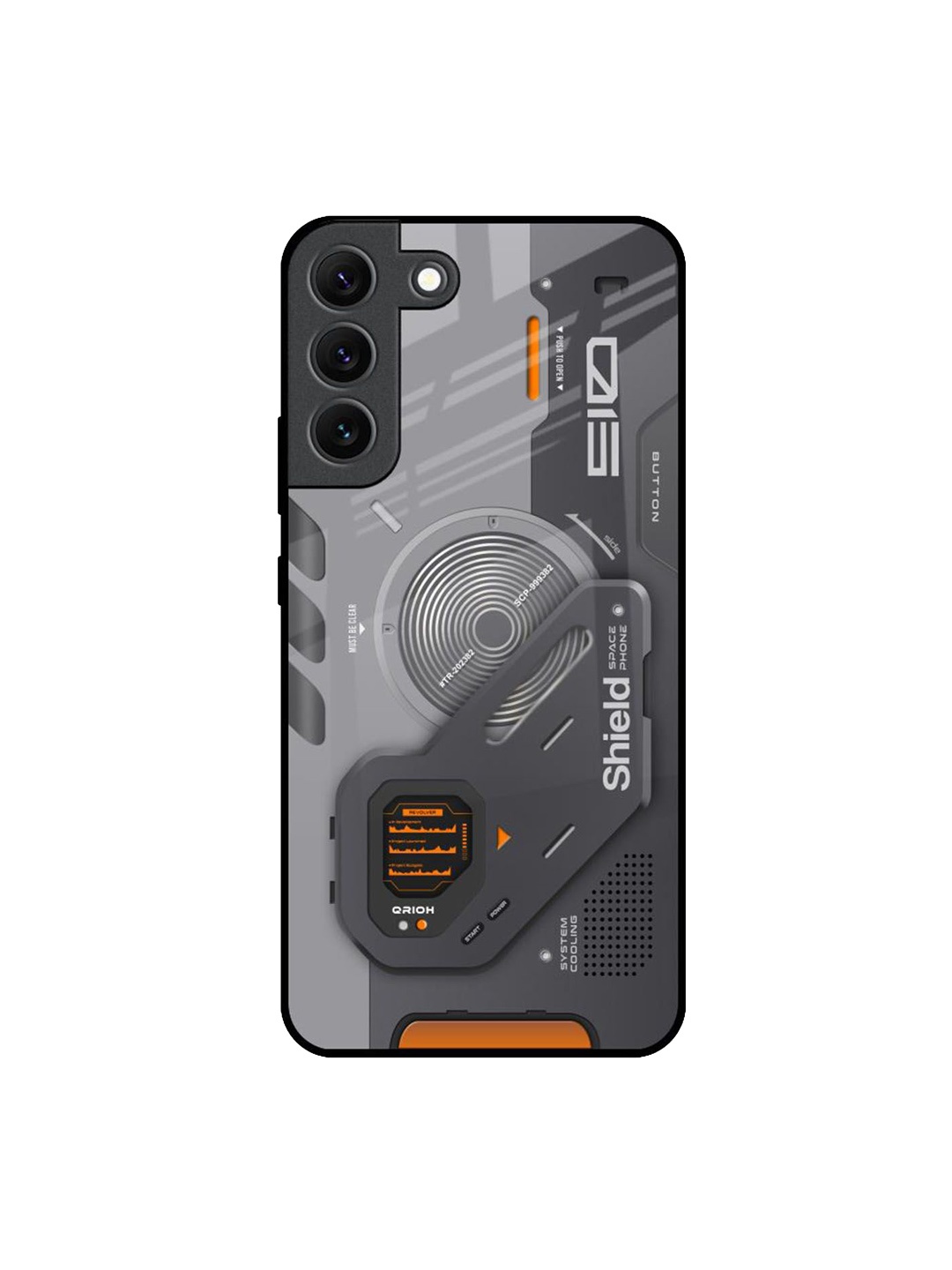 

QRIOH Typography Printed Samsung Galaxy S22 Back Case Mobile Accessories, Grey
