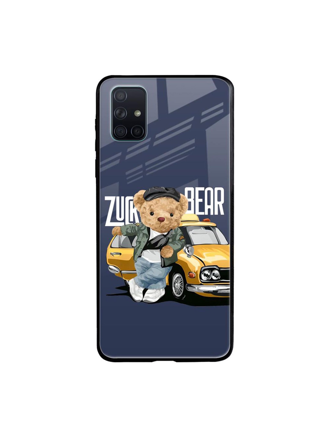 

QRIOH Typography Printed Samsung Galaxy A71 Back Case Mobile Accessories, Blue