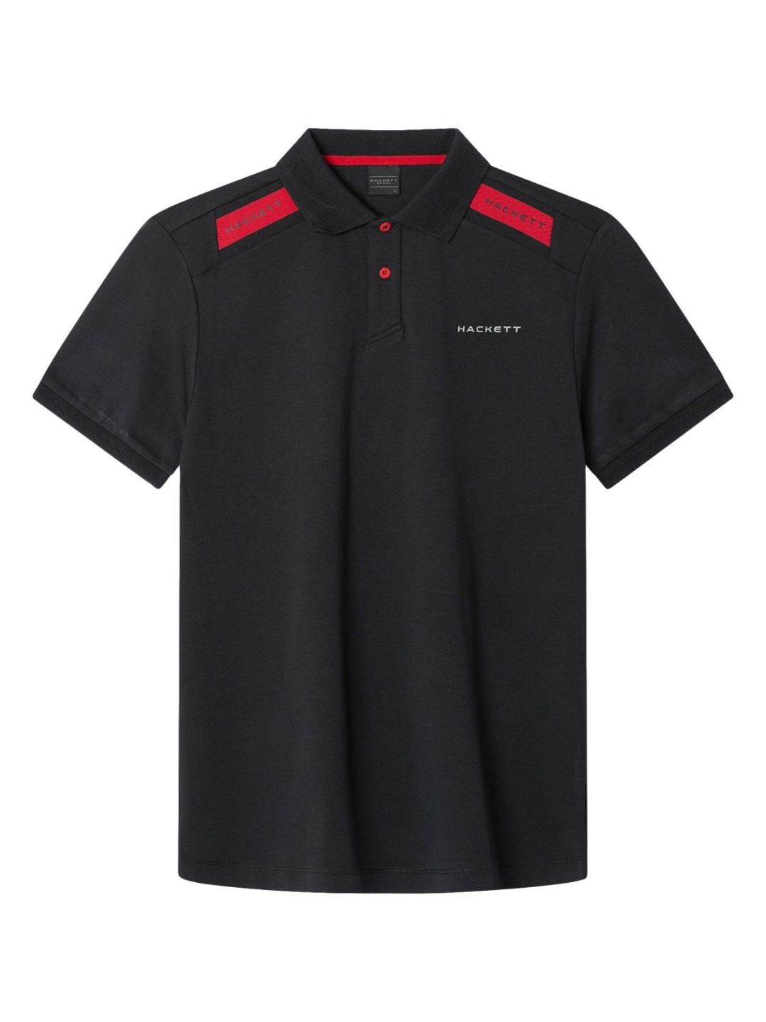 

HACKETT LONDON Men Polo Collar Pockets T-shirt, Black