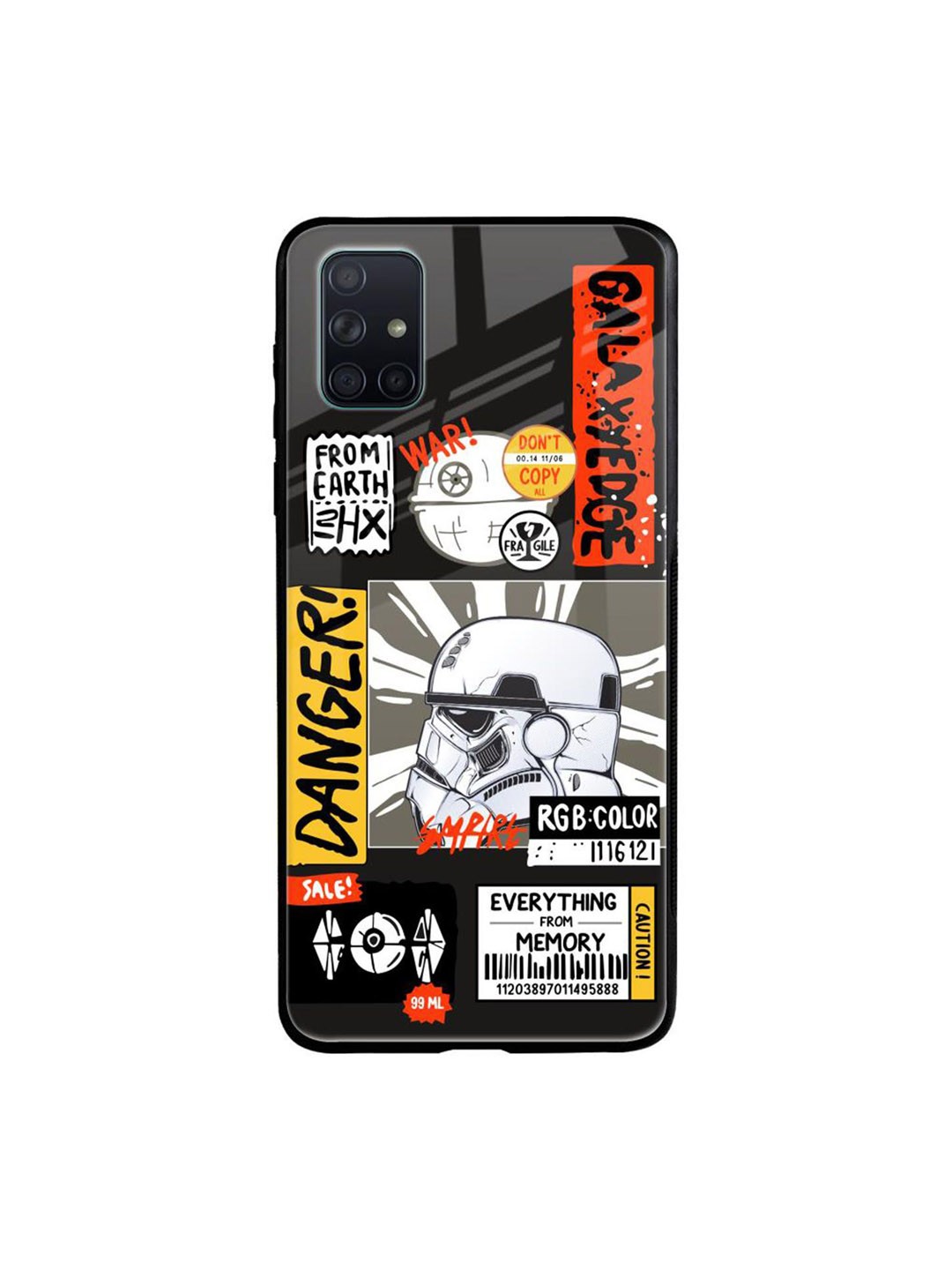 

QRIOH Typography Printed Samsung Galaxy A71 Back Case Mobile Accessories, Black
