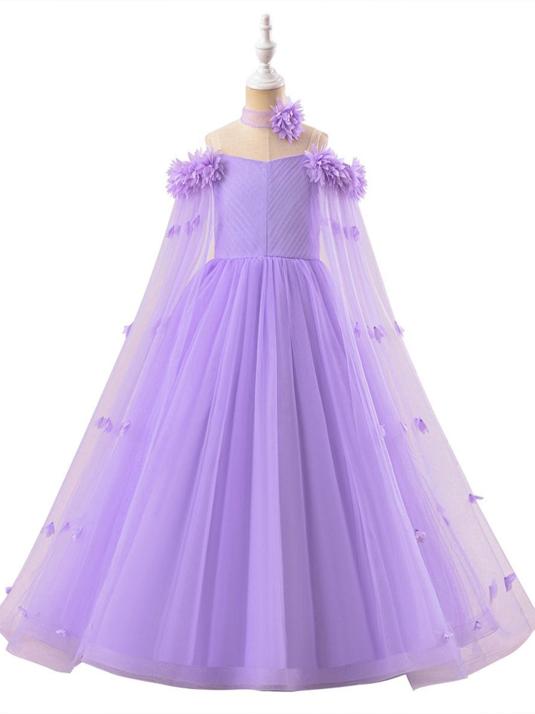 

StyleCast x Revolte Slit Sleeve A-Line Maxi Dress, Purple