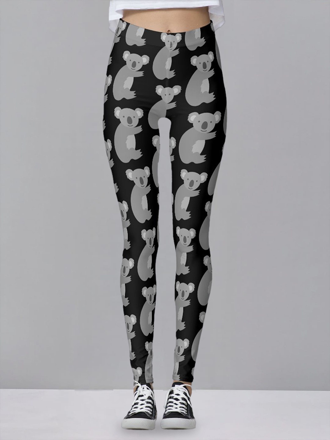

DTR FASHION Women Printed Jeggings, Black