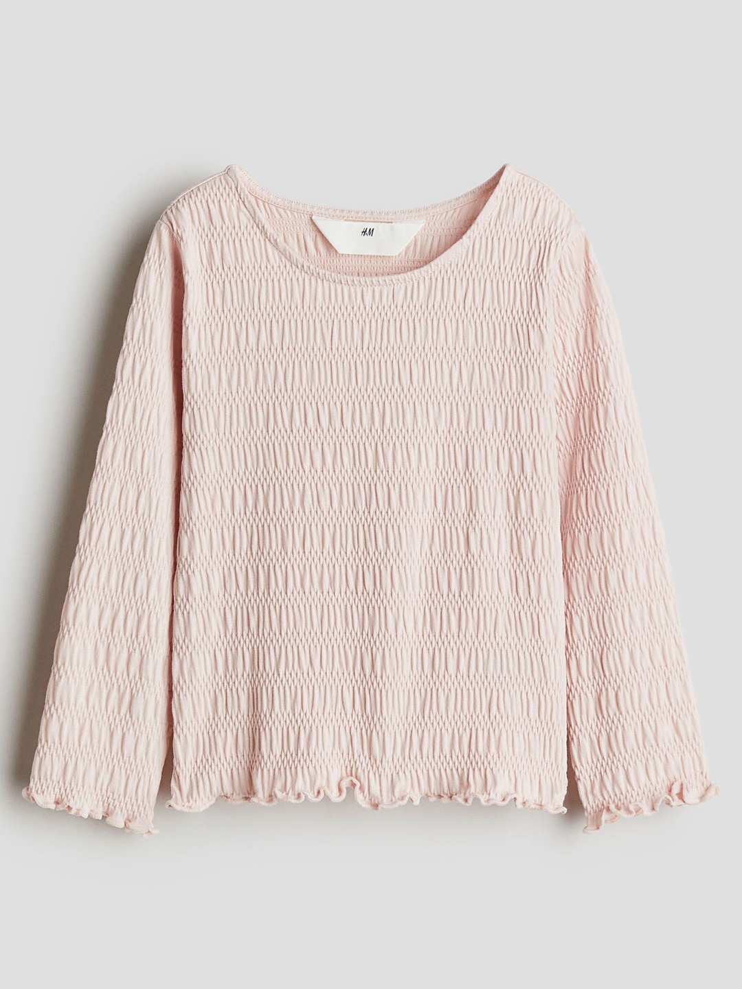 

H&M Smocked Jersey Top, Orange