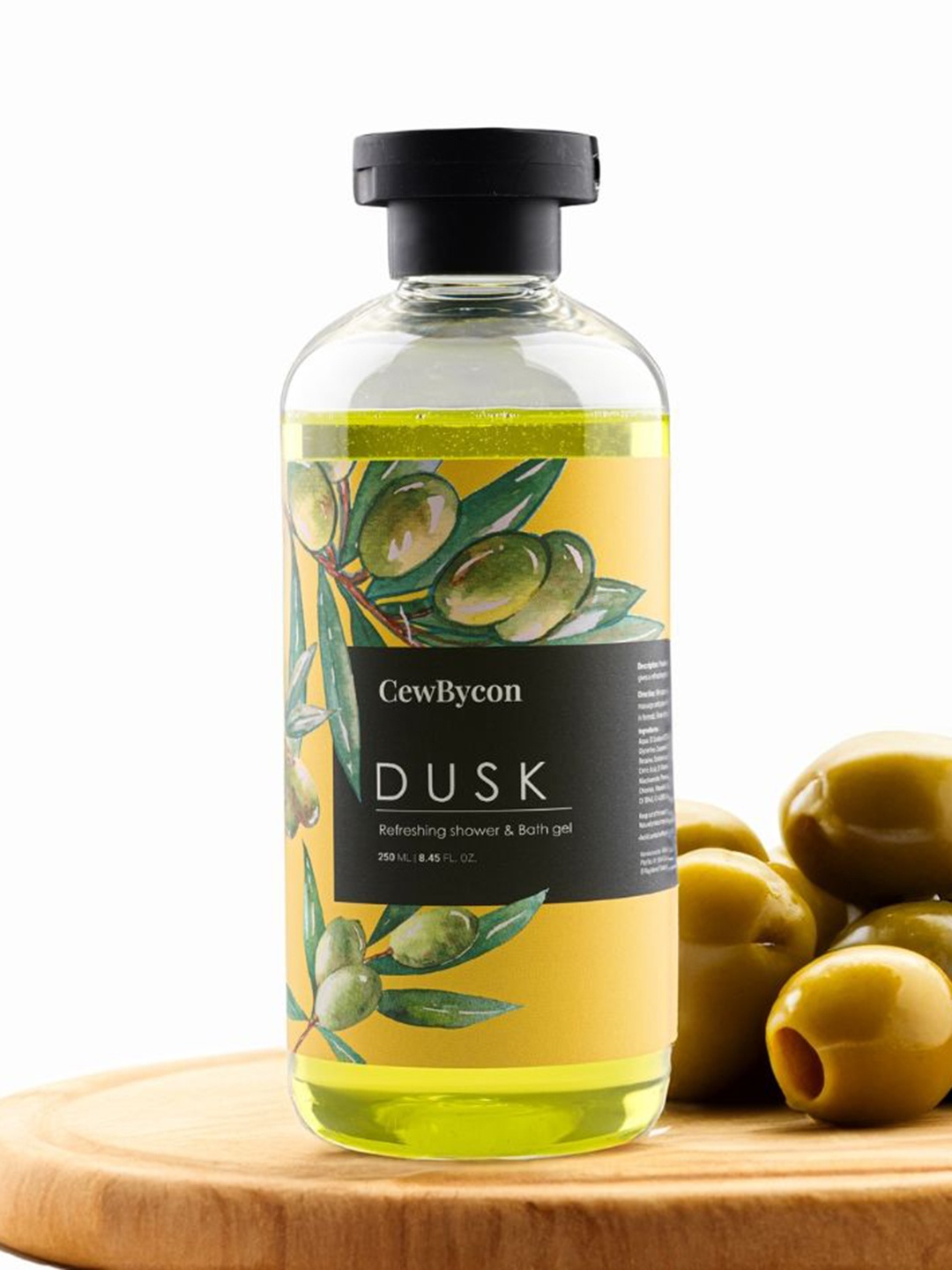 

Cewbycon Dusk Refreshing Shower Gel With Olive - 250 ml, Yellow