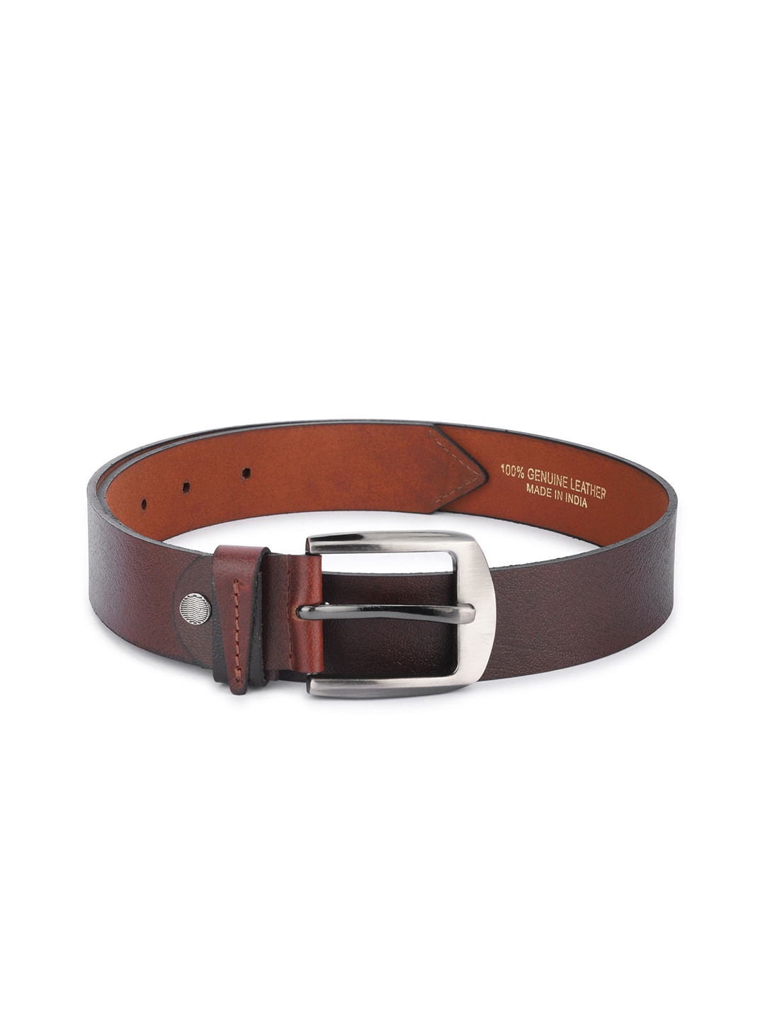 

WROGN Men Leather Belt, Brown