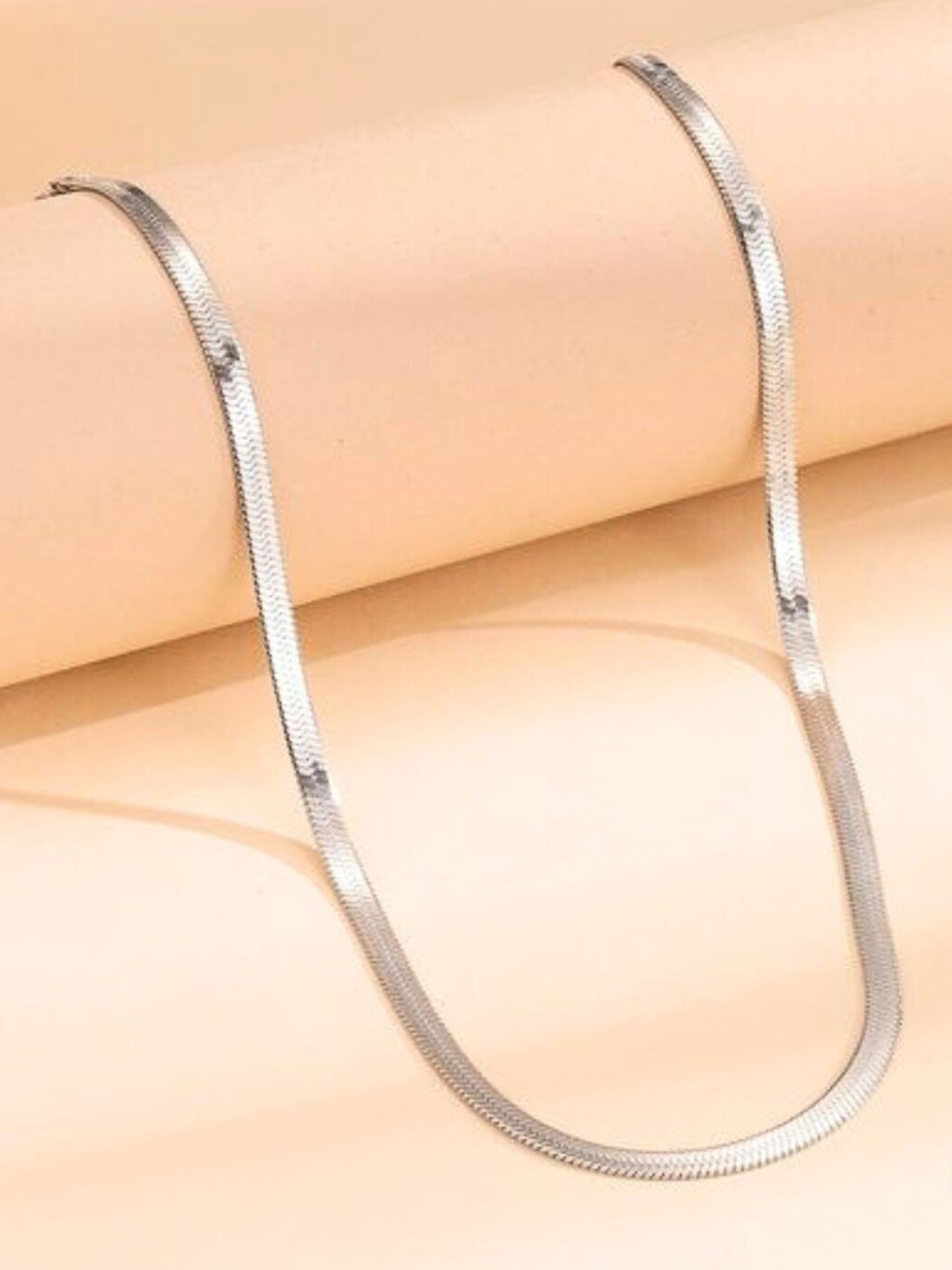 

DressBerry Silver-Plated Snake Anti Tarnish Chain
