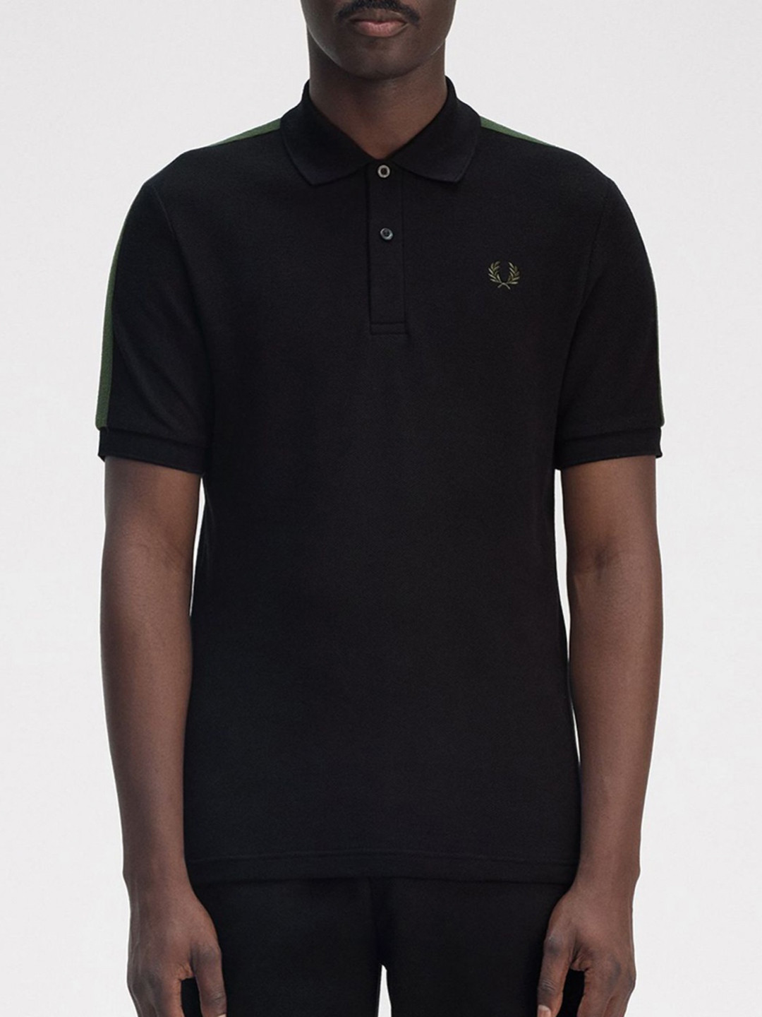 

Fred Perry Men Polo Collar T-shirt, Black