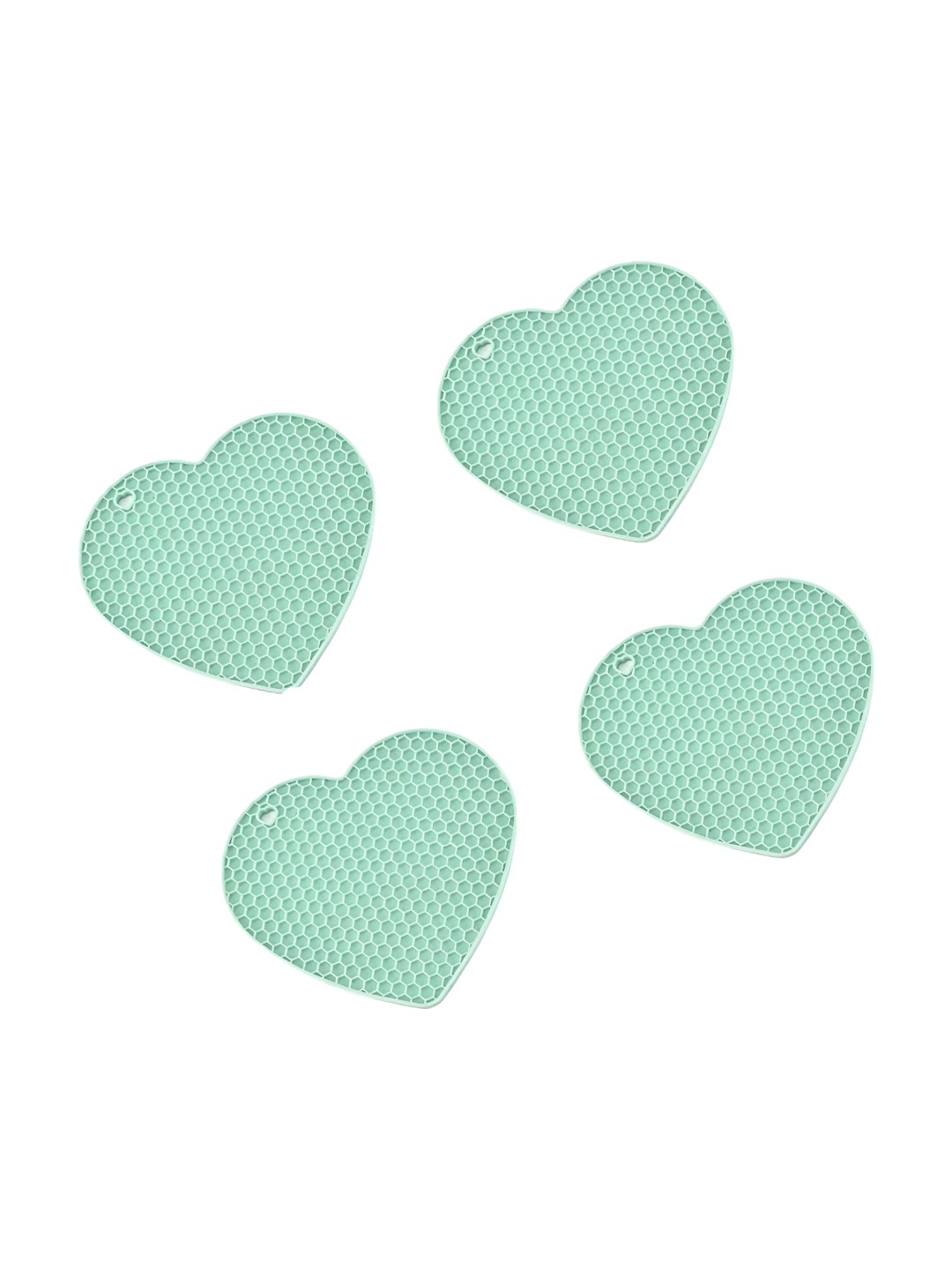 

Baskety Green 4 Pieces Non-Slip Silicone Trivets