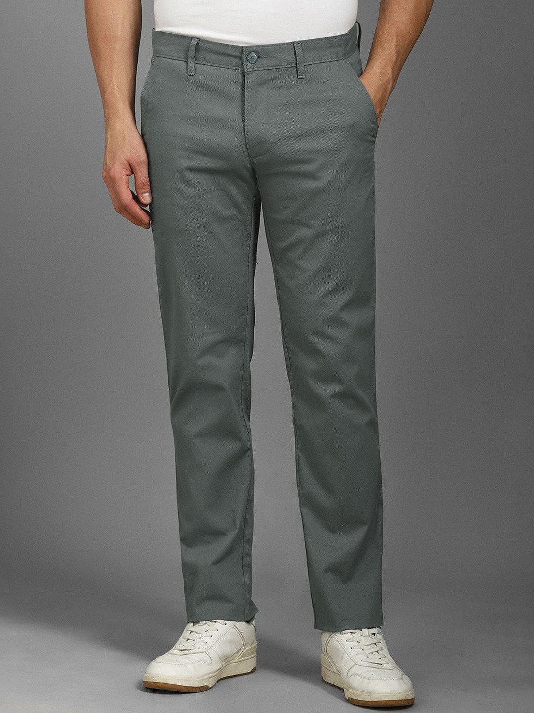 

Louis Philippe Sport Men Slim Fit Trousers, Grey