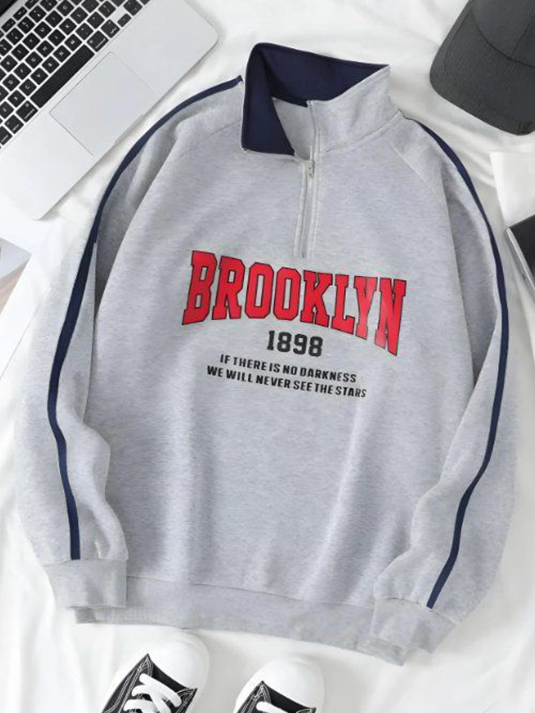 

AVEJO Men Printed Sweatshirt, Grey