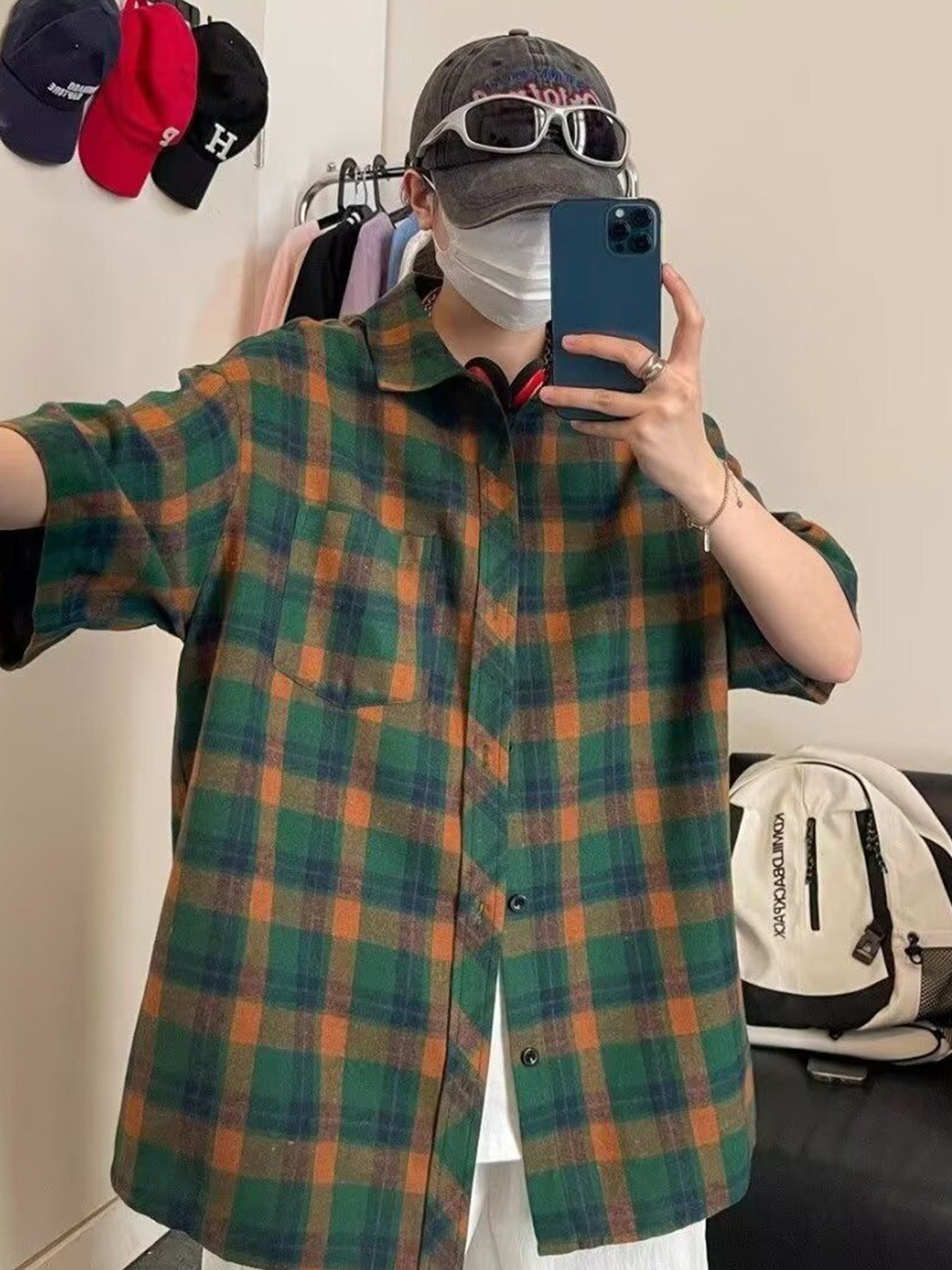 

StyleCast Men Opaque Checked Casual Shirt, Green
