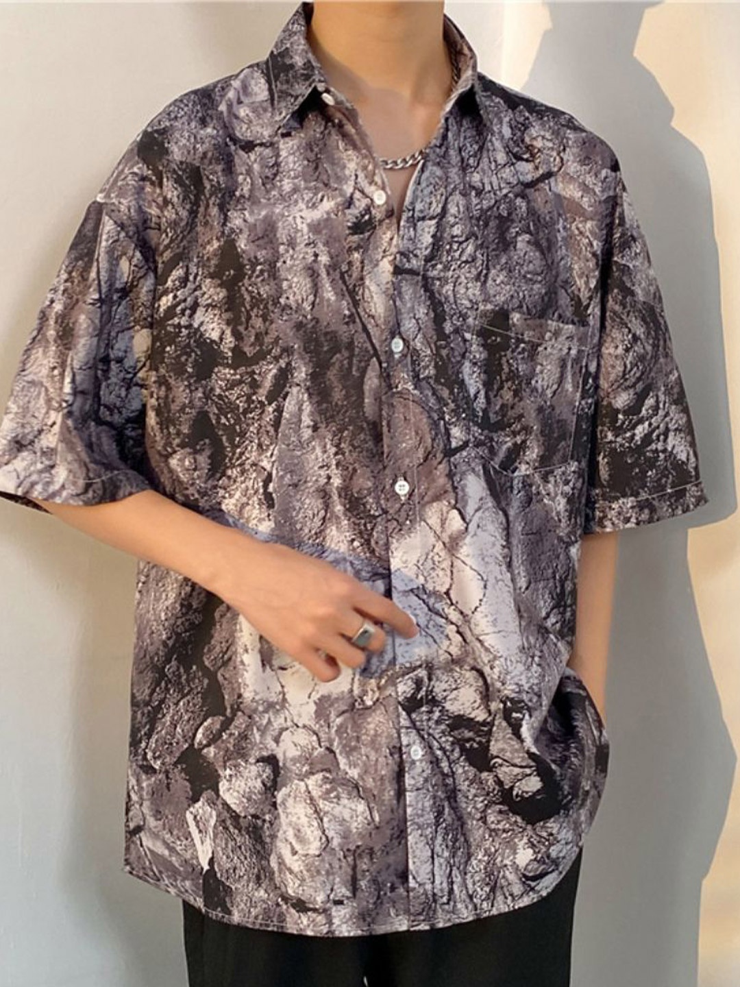 

HERE&NOW Men Floral Opaque Casual Shirt, Grey