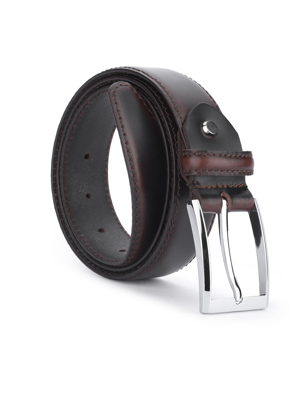 

WROGN Men Leather Formal Belt, Brown