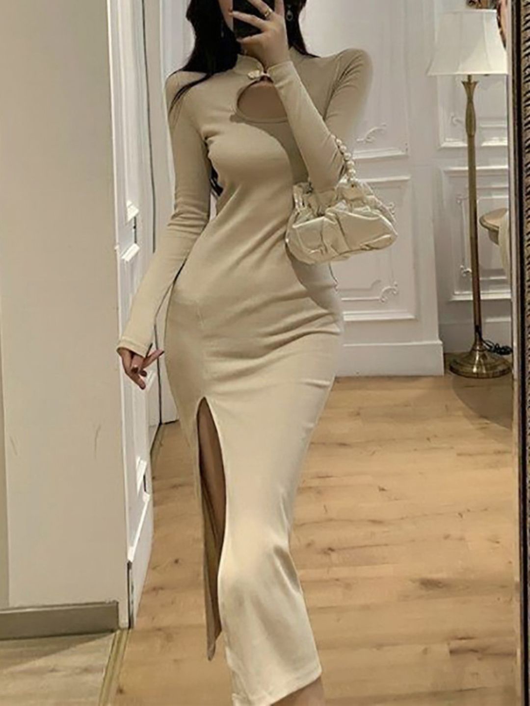 

DressBerry Bodycon Dress, Cream