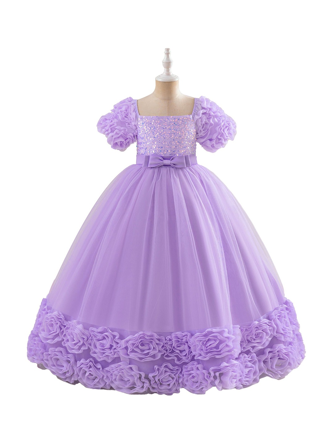 

StyleCast x Revolte Net A-Line Maxi Dress, Purple