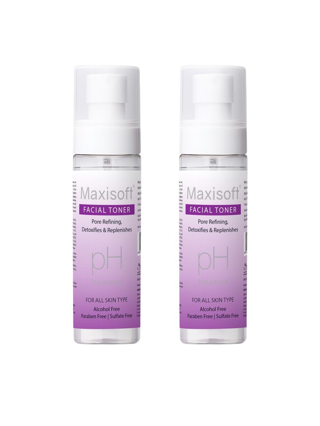 

Maxisoft Set Of 2 Facial Toner With Aloevera Cleanses Pore & Hydrates Skin - 100 ml Each, Pink