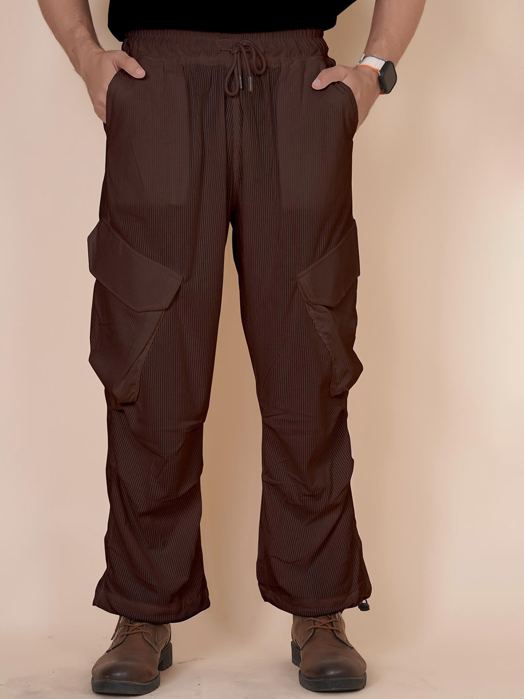

Moda Rapido Men Cargos Trousers, Coffee brown
