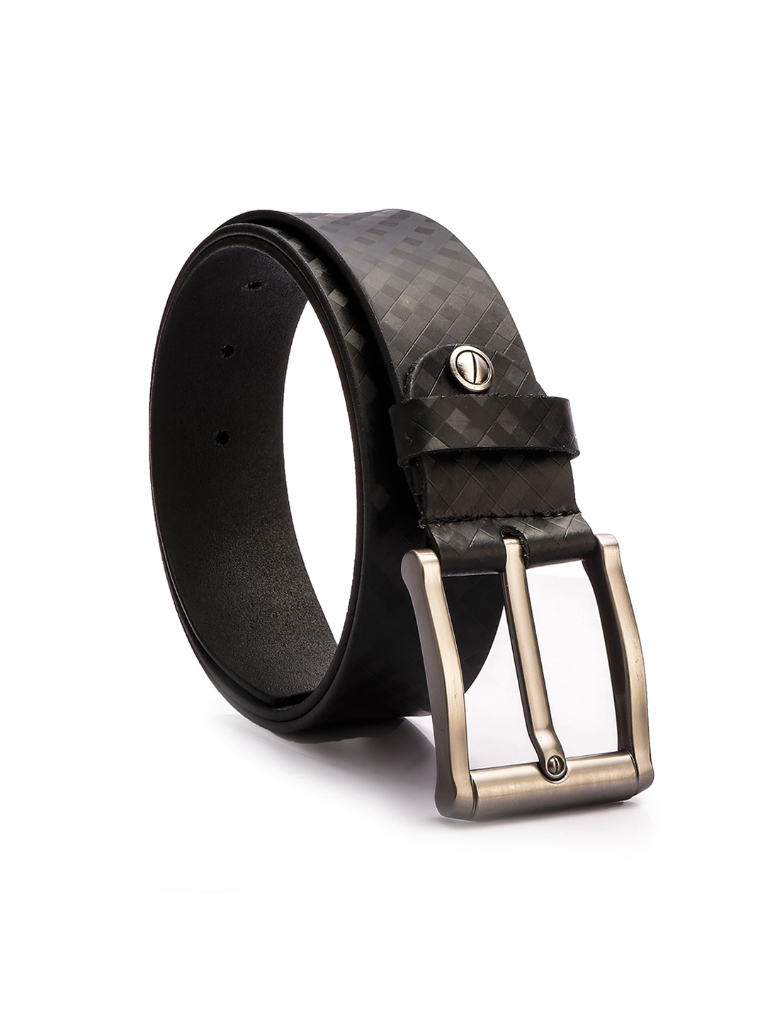 

GIL Men Leather Formal Belt, Black