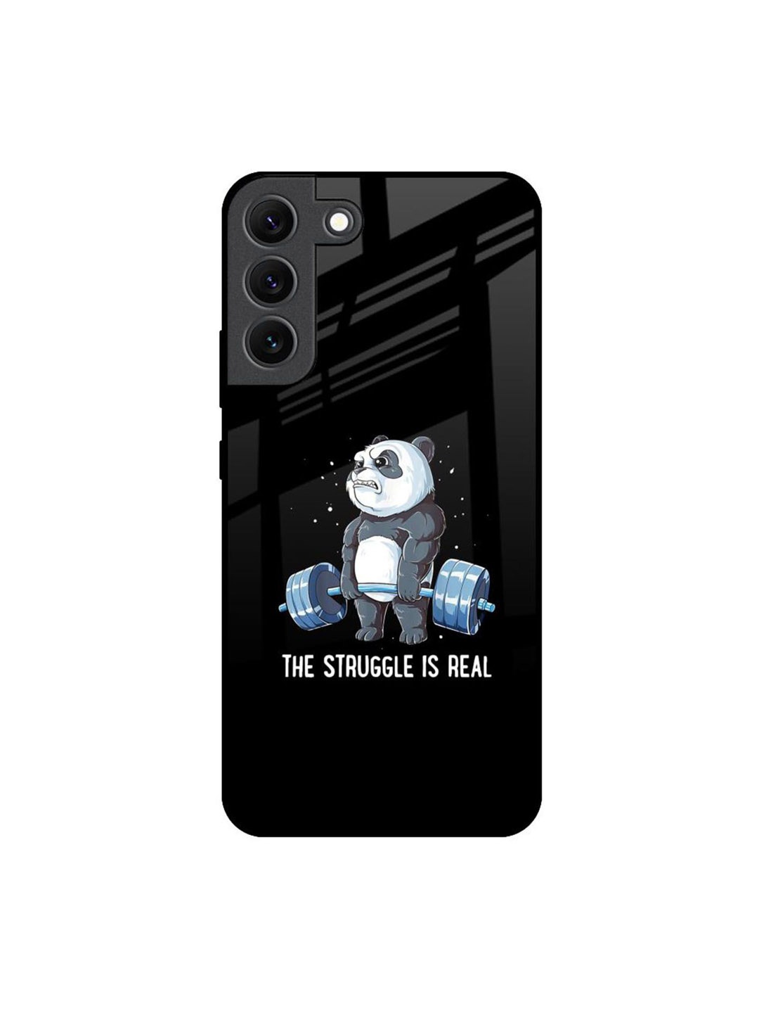

QRIOH Quirky Printed Samsung Galaxy S22 Back Case Mobile Accessories, Black