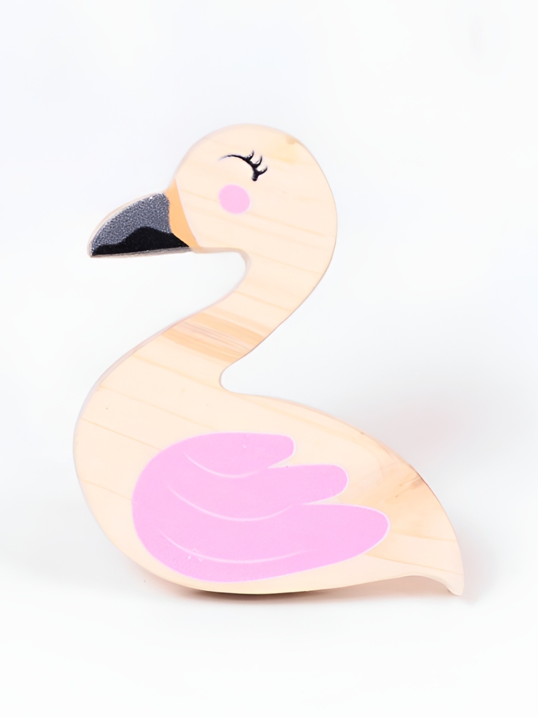 

Pinch of Pretty Brown & Pink Wooden Flamingo Knob