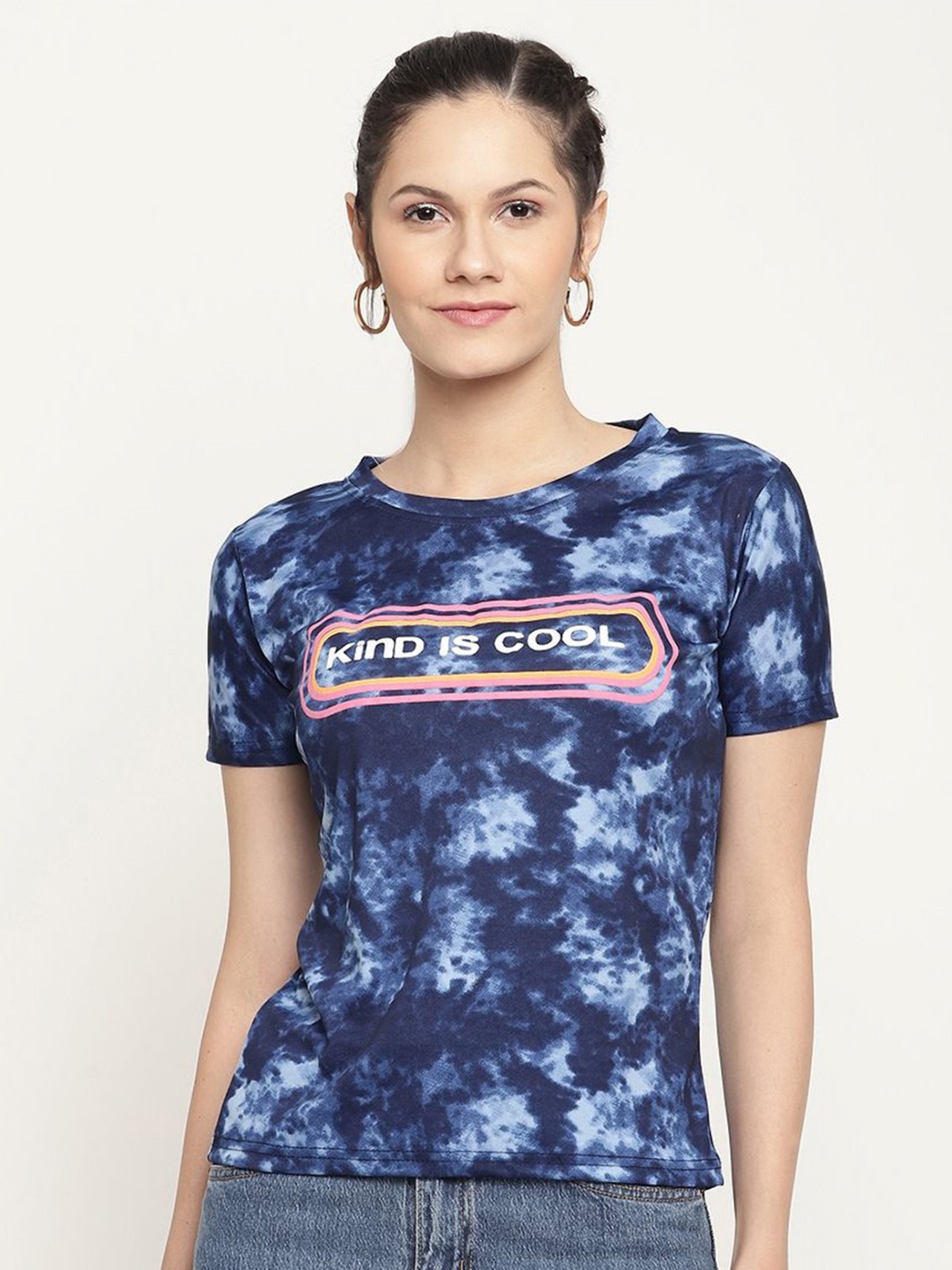 

SHAHVEER CREATION Women Printed T-shirt, Blue