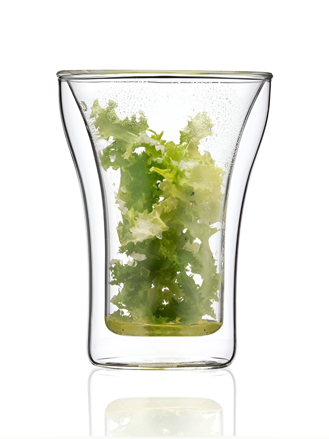 

Baskety Transparent Glass Glossy Double Wall Cups 250ml