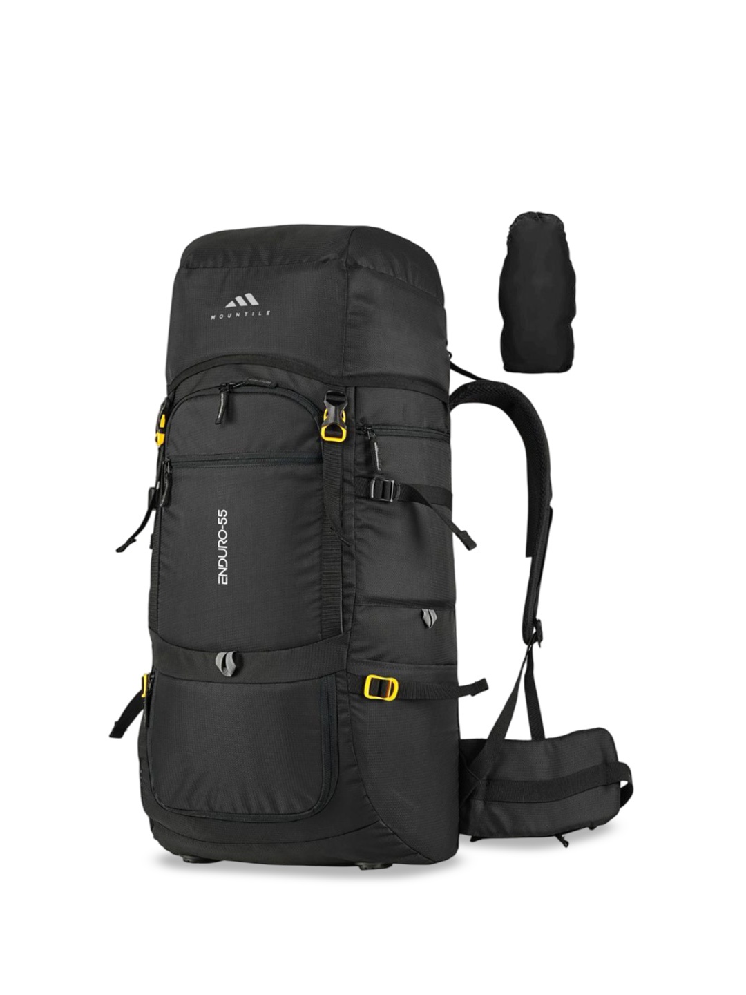 

MOUNTILE Enduro Rucksack Travel Backpack - 55L, Black