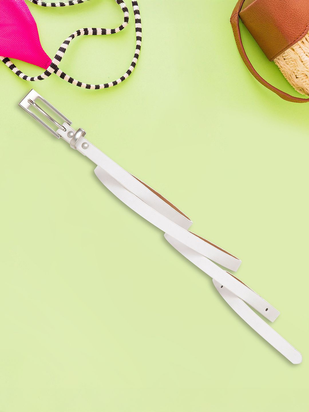 

DressBerry Women Belt, White