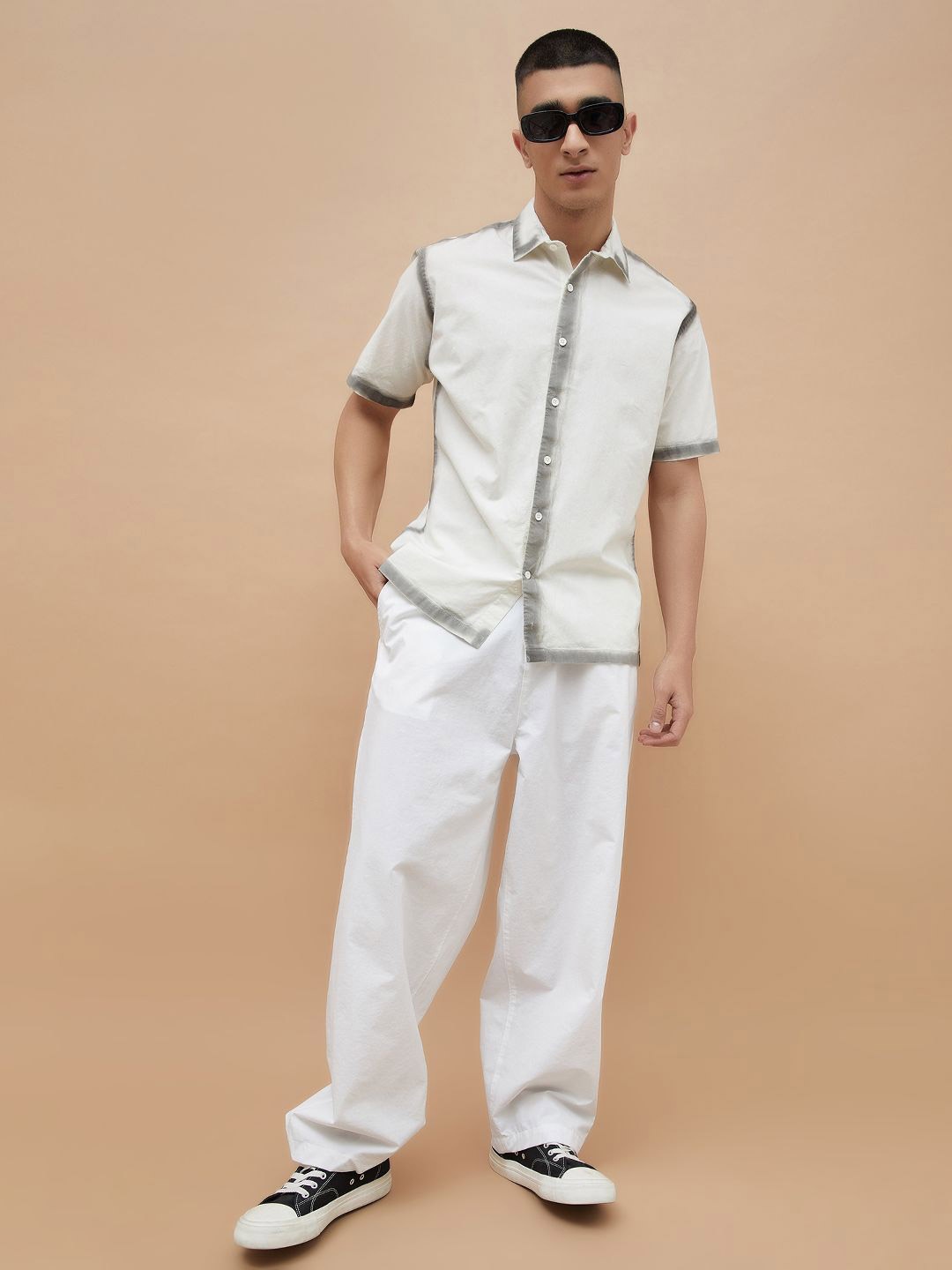 

Forca Men Opaque Casual Shirt, Off white