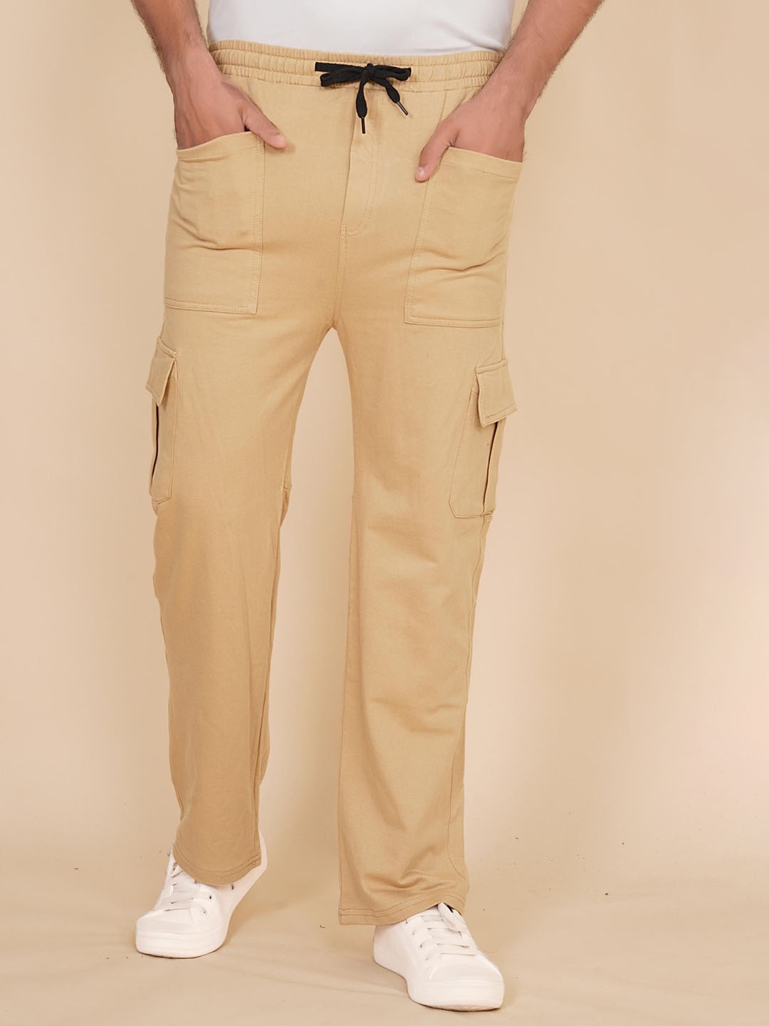 

Moda Rapido Men Cargos Trousers, Beige