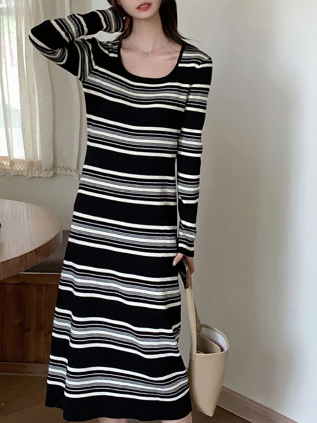 

DressBerry Striped Bodycon Dress, Multi