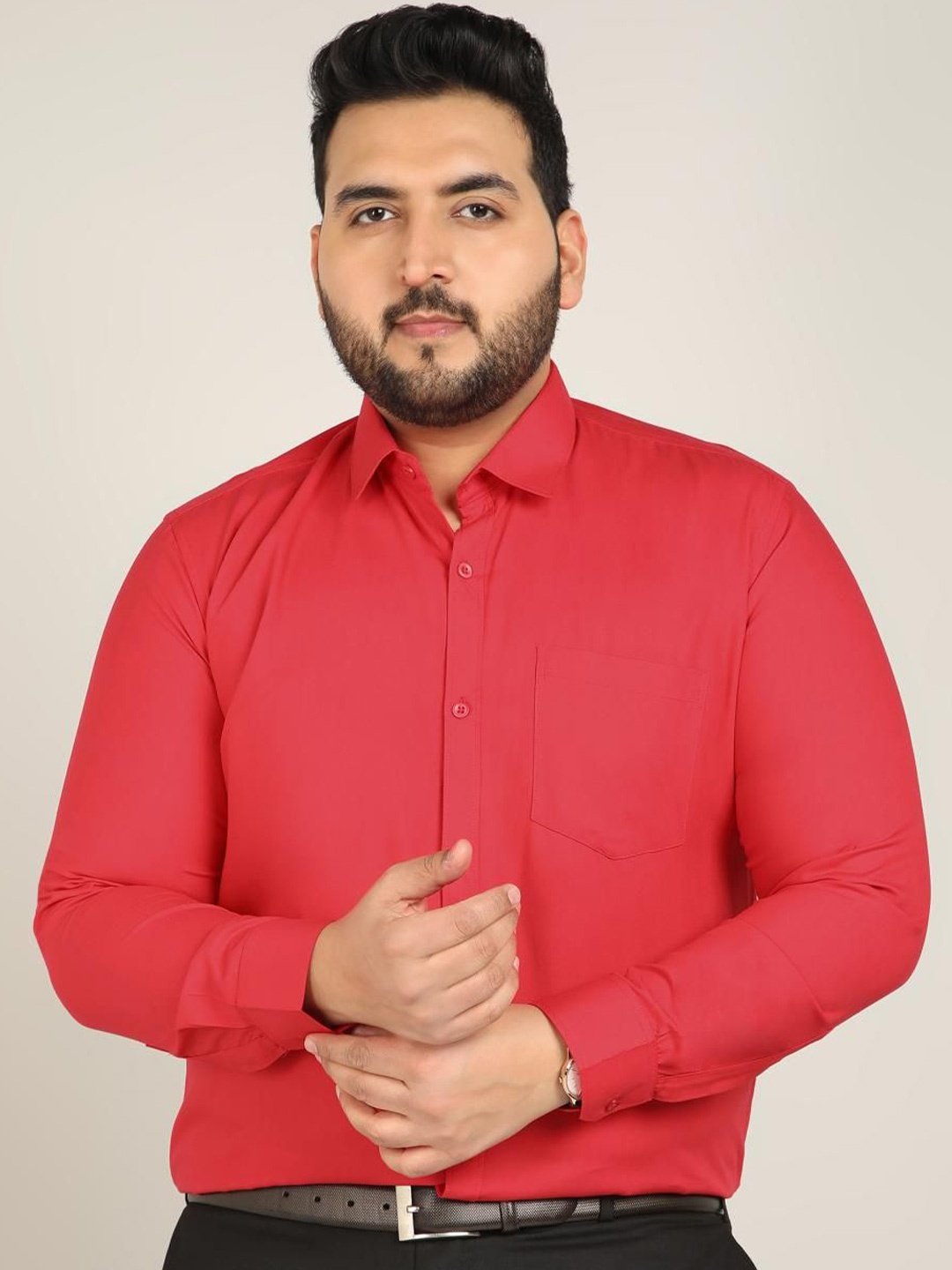 

METRONAUT PLUS Men Classic Opaque Casual Shirt, Red
