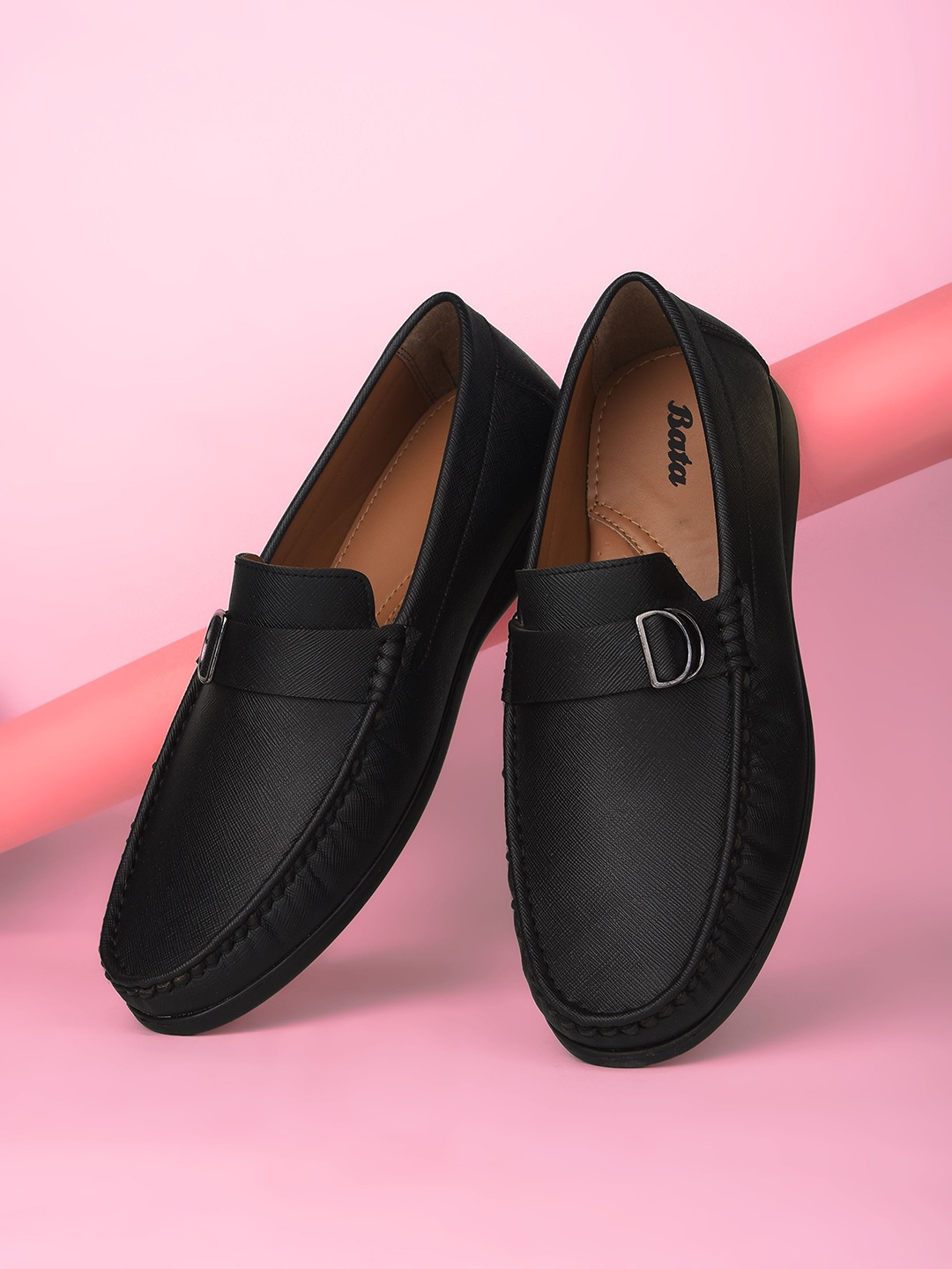 

Bata Men Slip-On Sneakers, Black