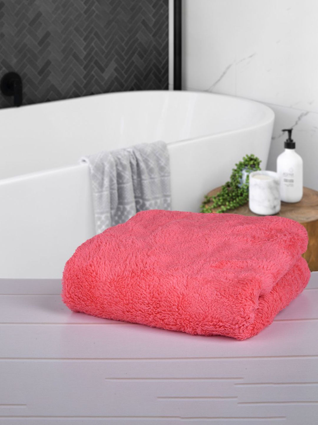 

Kuber Industries Pink Reusable 350 GSM Microfiber Cleaning Cloth