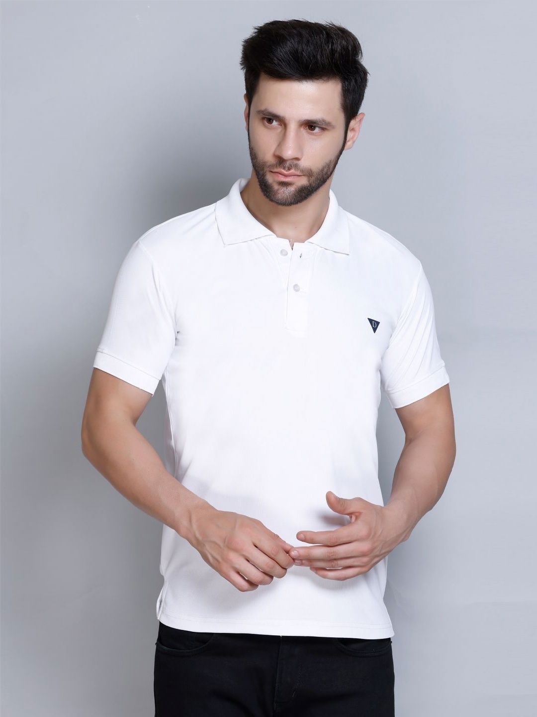 

Deefab Men Pockets T-shirt, White